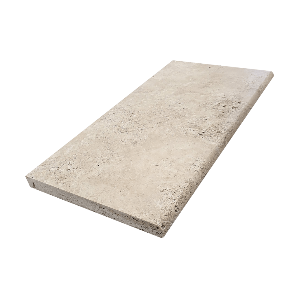 Elevate your outdoor spaces with walnut travertine pool coping